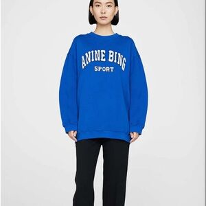 NWT ANINE BING Tyler Sweatshirt Electric Blue Size Small